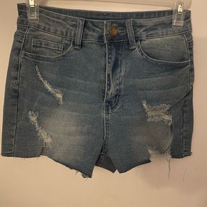 Shein distressed jean shorts. Size 25. Never worn.
